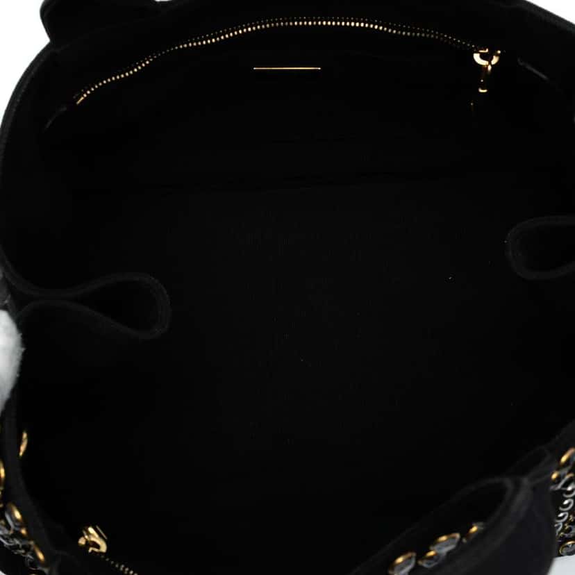 Prada Canvas Canapa Bijoux Satchel Black Canvas Good condition - Model View