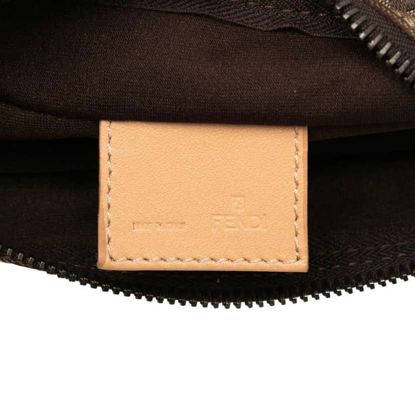 Fendi Zucchino Canvas Handbag Brown Canvas Good condition - Box View