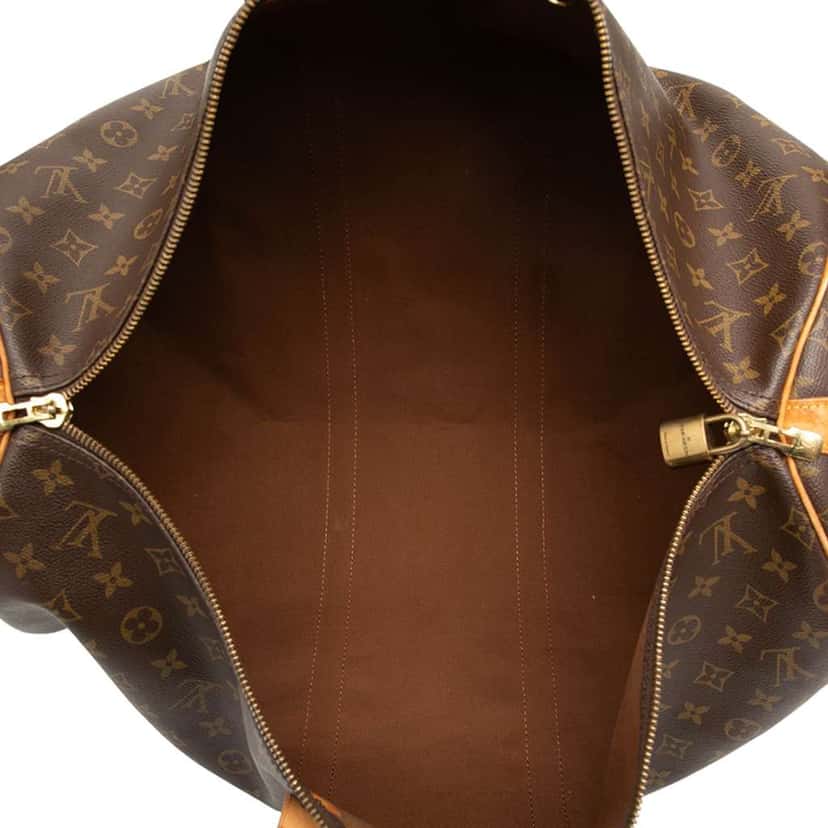 Louis Vuitton Monogram Keepall Bandouliere 55 Brown Good condition - Model View