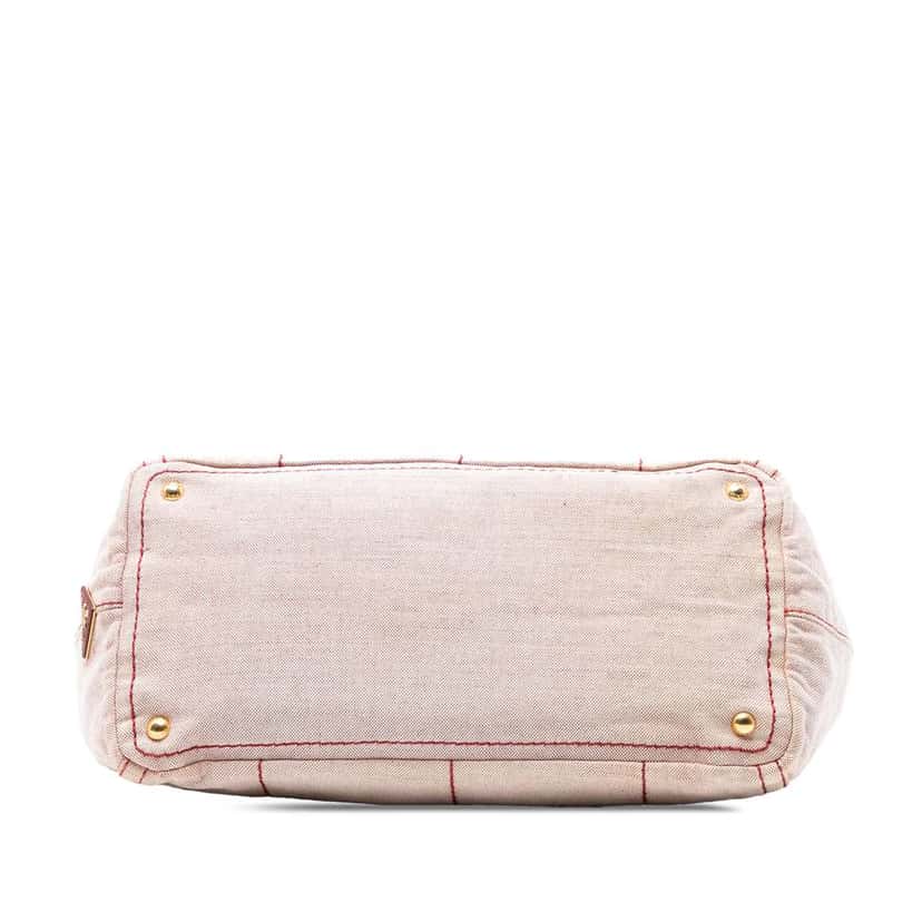 Prada Canvas Canapa Logo Satchel Brown Canvas Good condition - Inside View