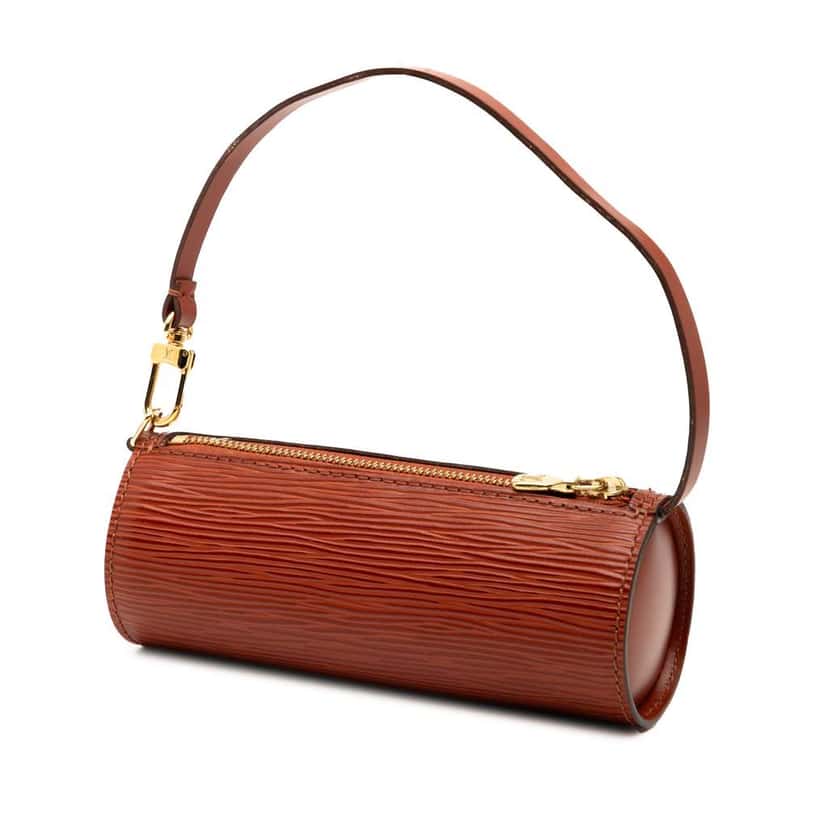Louis Vuitton Epi Pochette Papillon Brown Leather Good condition - Back View