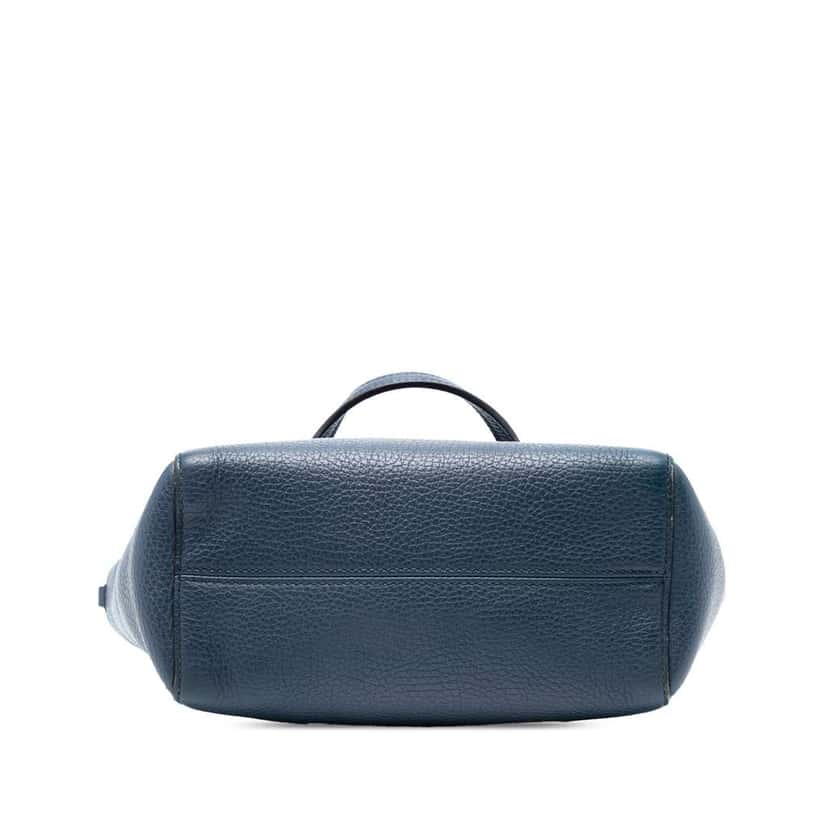 Gucci Mini Leather Swing Satchel Blue Leather Good condition - Inside View
