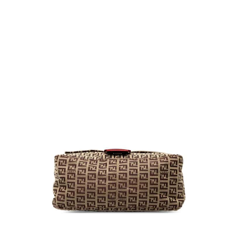 Fendi Zucchino Canvas Mamma Forever Brown Canvas Good condition - Inside View
