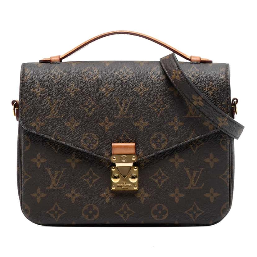 Louis Vuitton Monogram Pochette Metis Brown Good condition - Front View