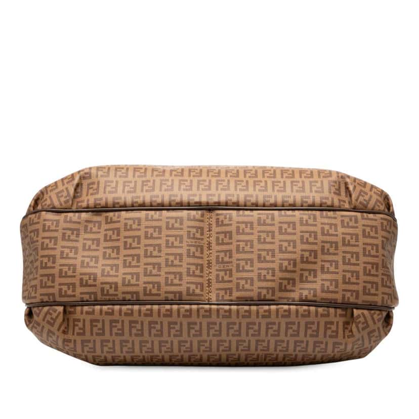 Fendi Zucchino Spalmati Chiusura Tote Brown Canvas Very good condition - Inside View
