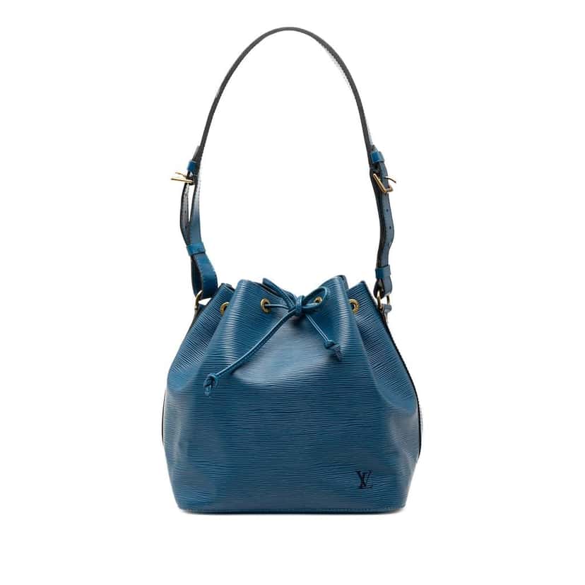 Louis Vuitton Epi Petit Noe Blue Leather Good condition - Front View
