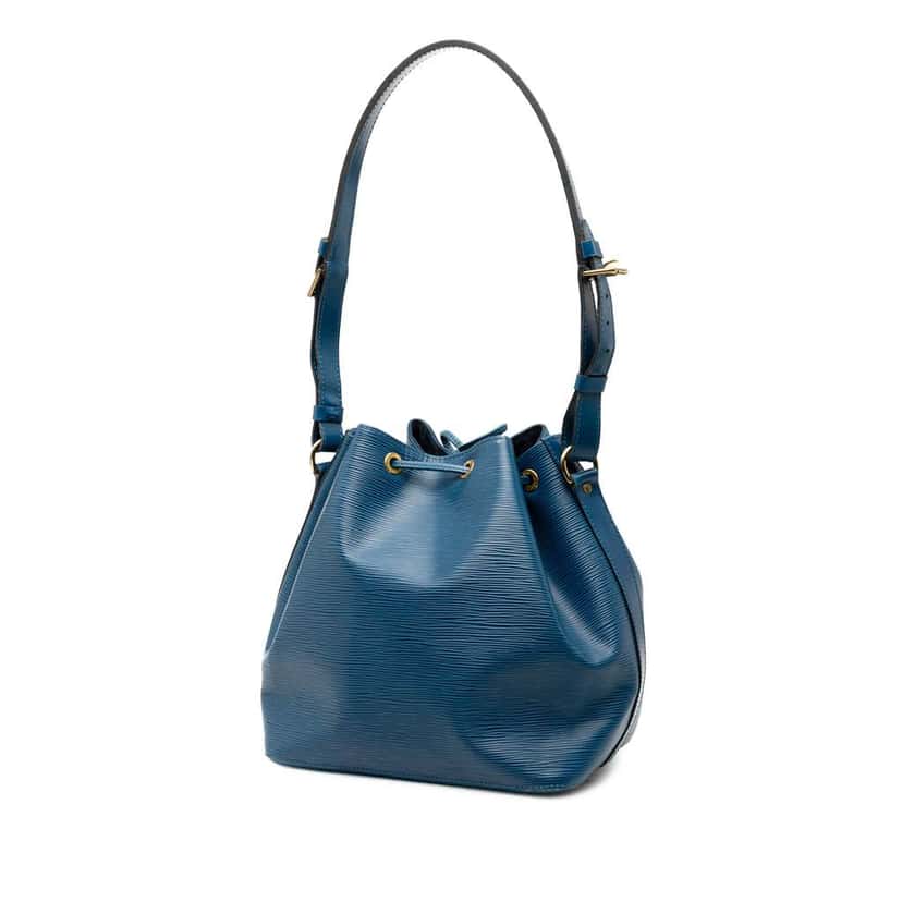 Louis Vuitton Epi Petit Noe Blue Leather Good condition - Back View