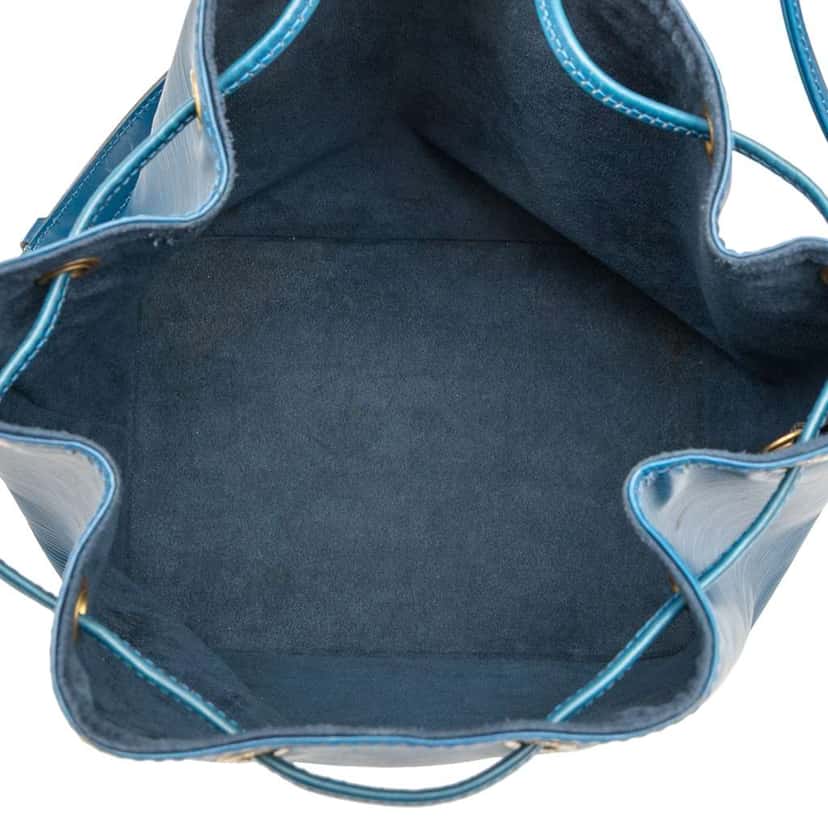 Louis Vuitton Epi Petit Noe Blue Leather Good condition - Model View