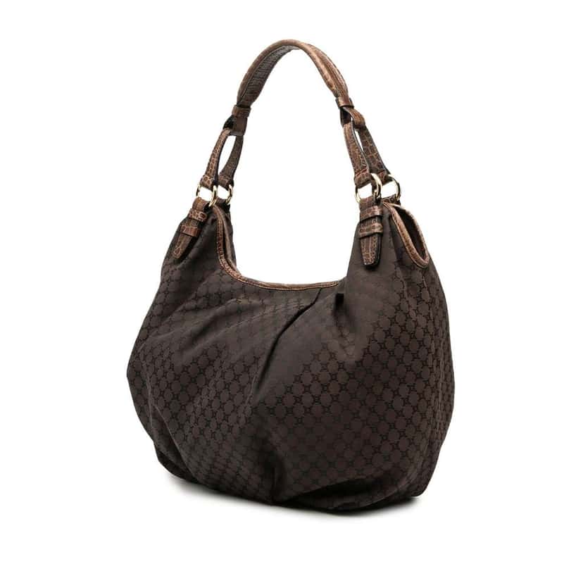 Celine Macadam Canvas Hobo Brown Canvas Good condition - Back View