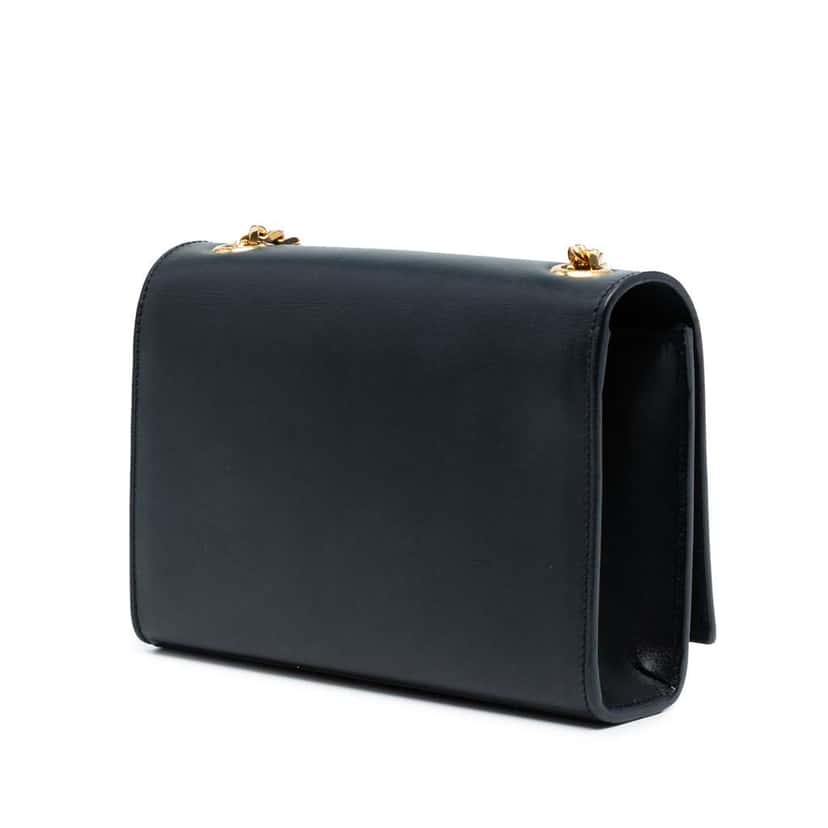 Saint Laurent Small Leather Monogram Kate Tassel Crossbody Black Leather Good condition - Back View
