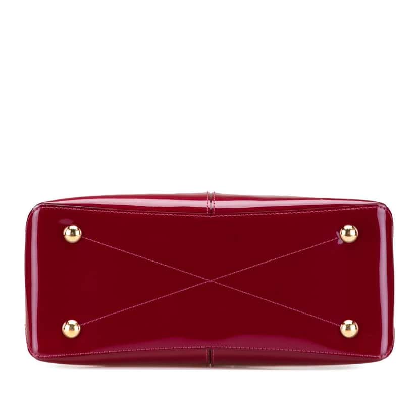 Louis Vuitton Vernis Miroir Tote Purple Leather Good condition - Inside View