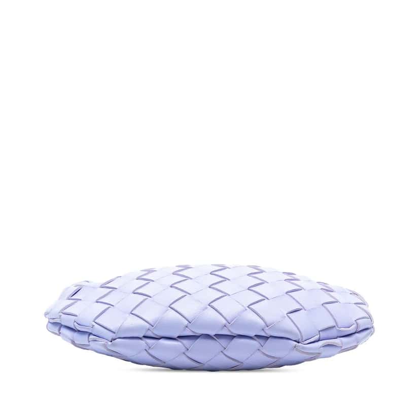 Bottega Veneta Baby Lambskin Intrecciato Sardine Bag Purple Leather Good condition - Inside View