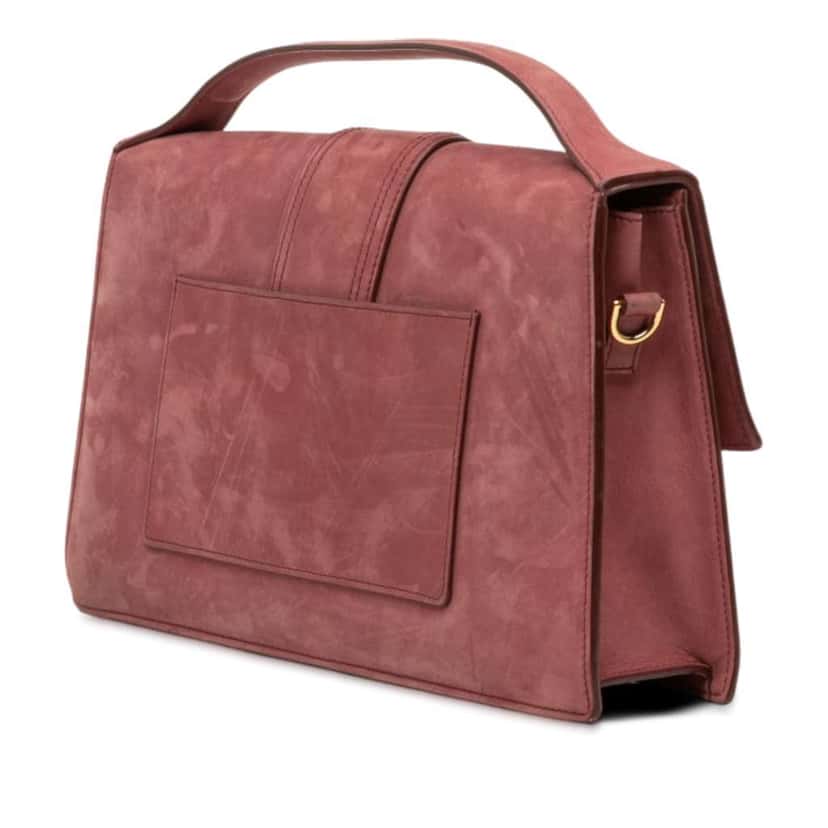 Jacquemus Suede Le Grand Bambino Pink Leather Good condition - Back View