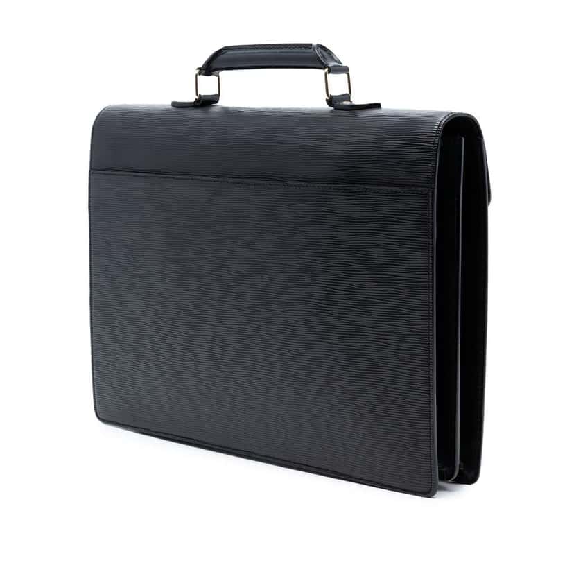 Louis Vuitton Epi Serviette Ambassadeur Black Leather Good condition - Back View