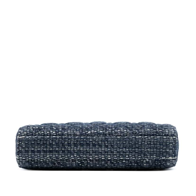 Dior Medium Tweed Cannage Lady D Joy Blue Tweed Good condition - Inside View