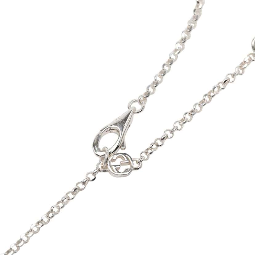 Gucci Sterling Silver GG Marmont Pendant Necklace Silver Silver Good condition - Inside View