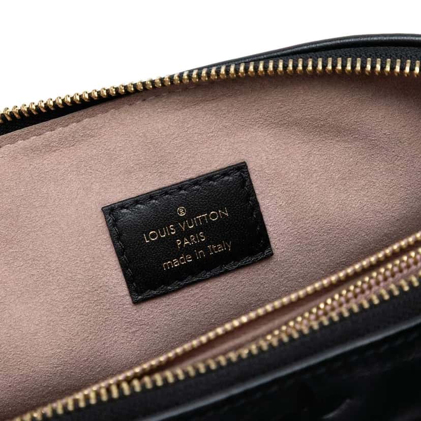Louis Vuitton Monogram Embossed Puffy Lambskin Coussin PM Black Leather Good condition - Box View
