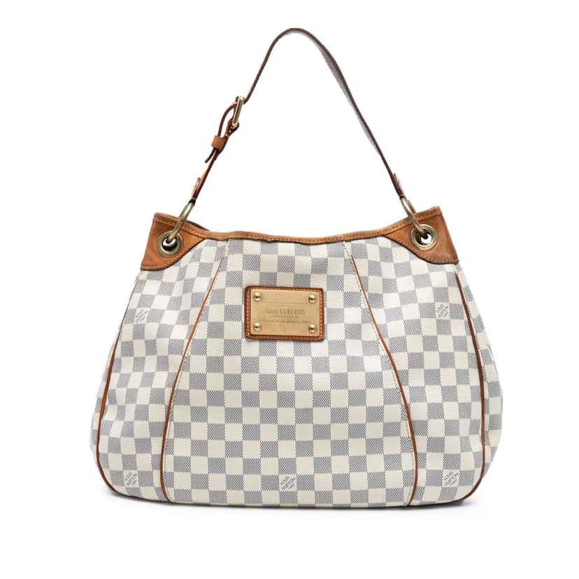 Louis Vuitton Damier Azur Galliera PM White Good condition - Front View