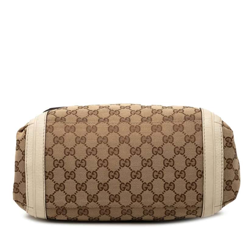 Gucci GG Canvas Bella Flap Satchel Brown Canvas Very good condition - Inside View