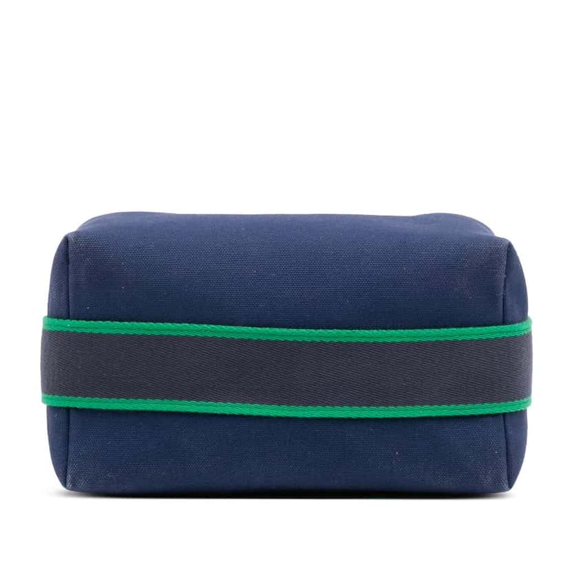 Hermès Small Canvas Bride A Brac Case Blue Canvas Good condition - Inside View