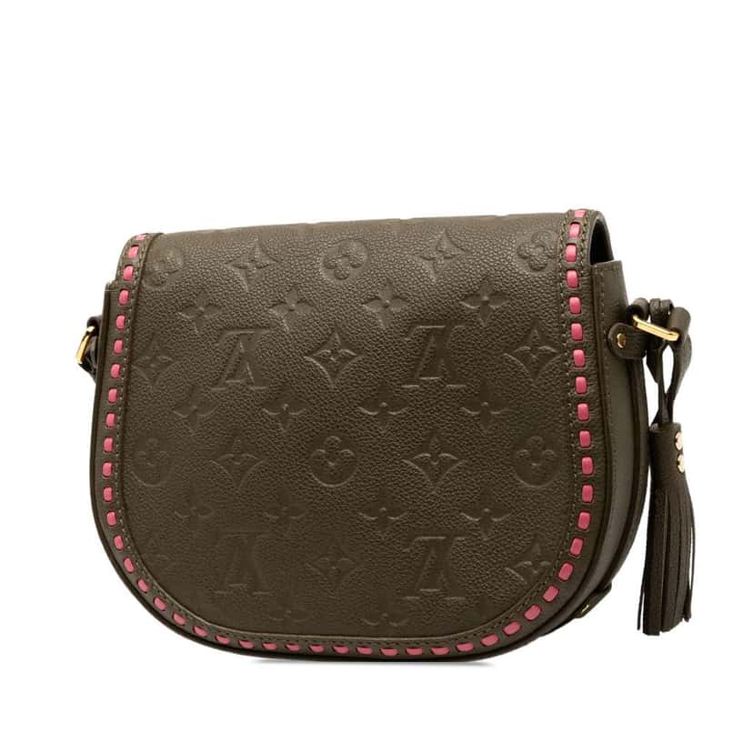 Louis Vuitton Monogram Empreinte Junot Brown Leather Very good condition - Back View