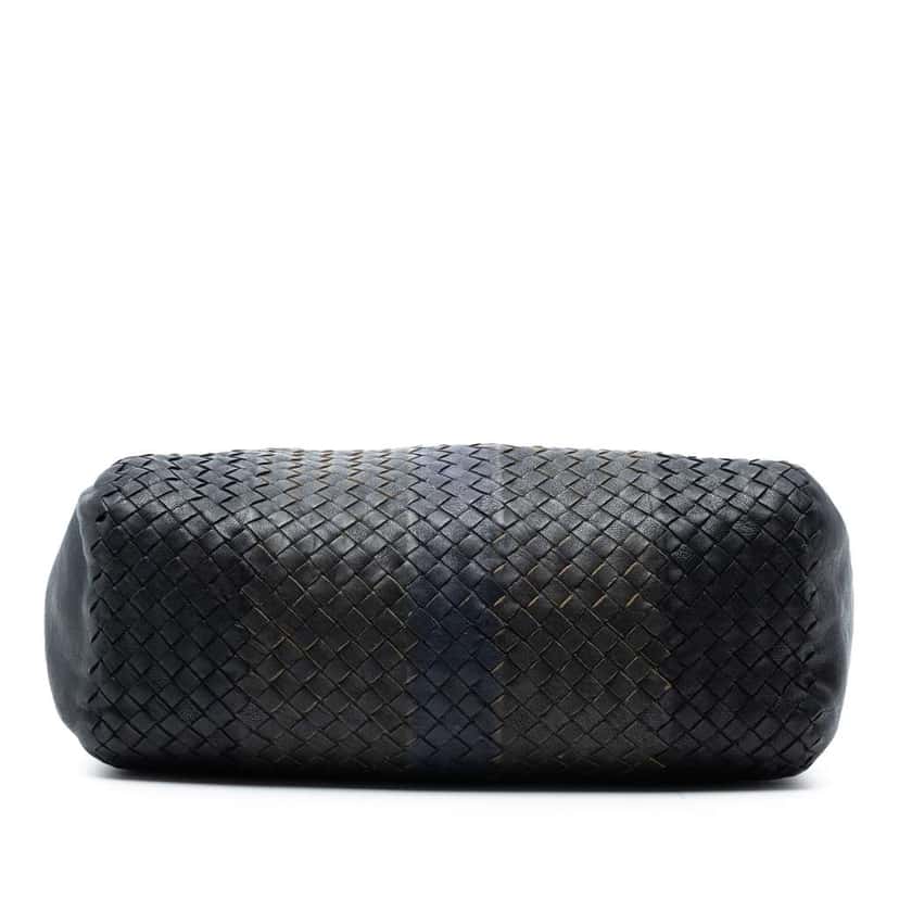 Bottega Veneta Tricolor Nappa Intrecciato Convertible Tote Black Leather Good condition - Inside View