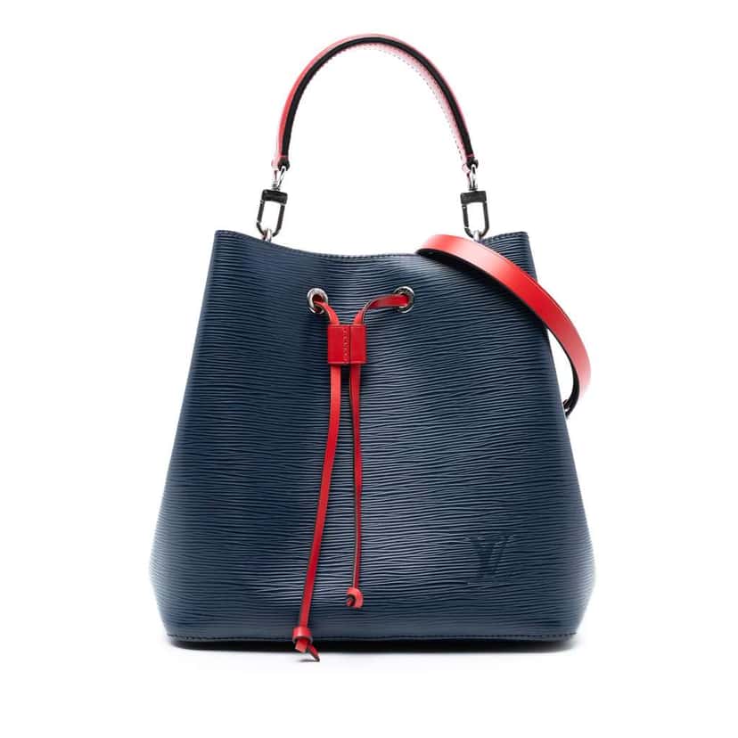 Louis Vuitton Epi NeoNoe MM Blue Leather Good condition - Front View