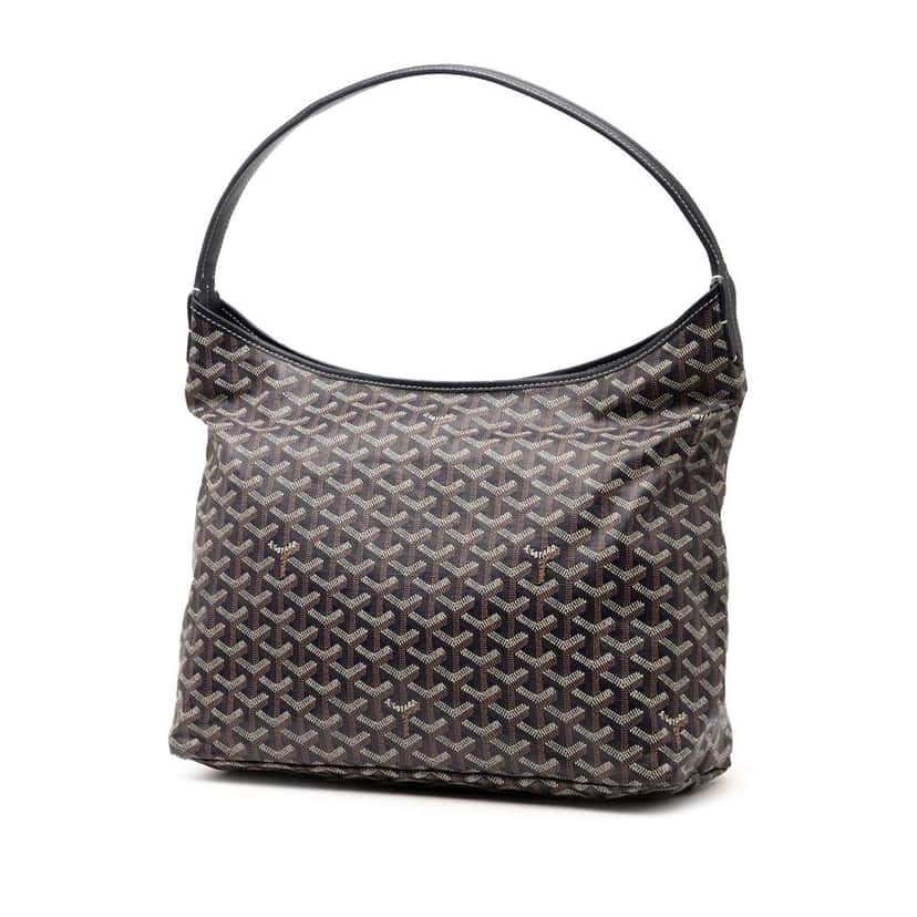 Goyard Goyardine Boheme Hobo Black Canvas Good condition - Back View