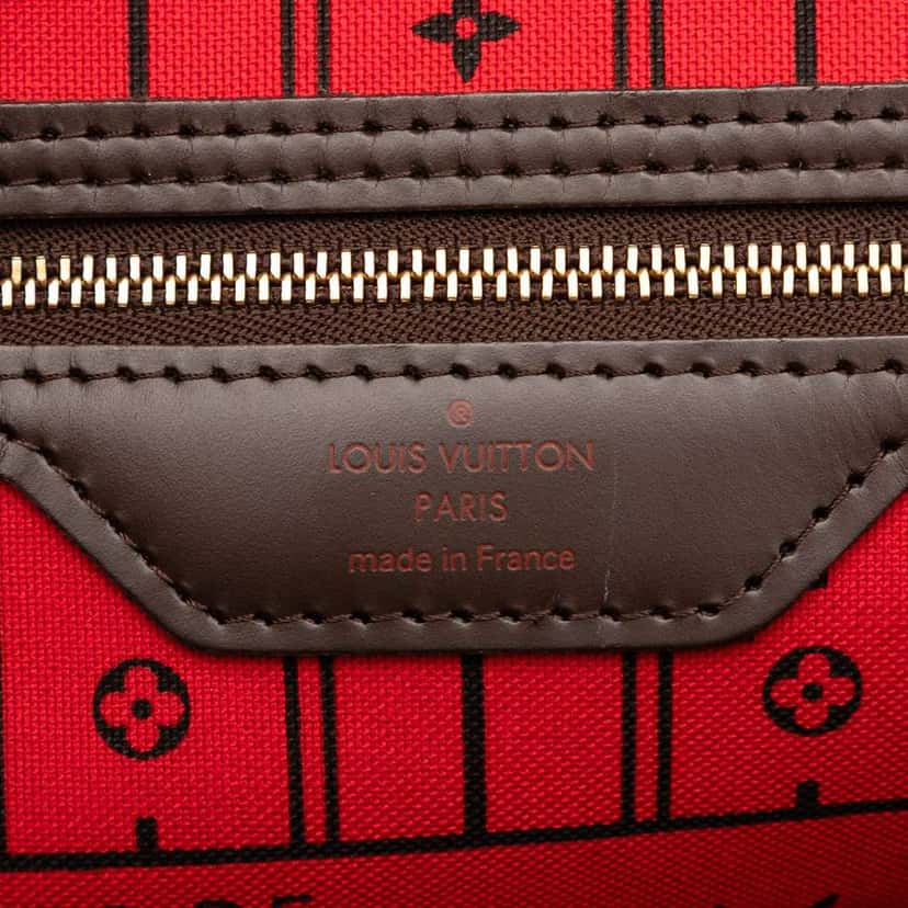 Louis Vuitton Damier Ebene Neverfull MM Brown Good condition - Box View