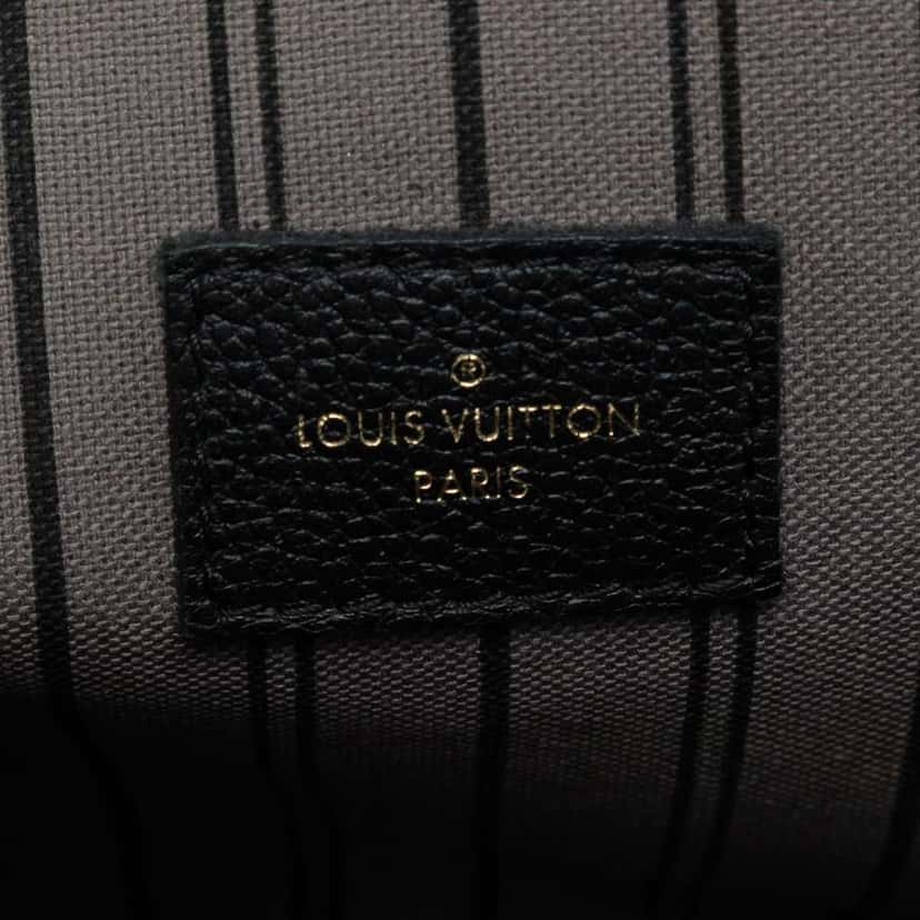 Louis Vuitton Monogram Empreinte Pochette Metis Black Leather Good condition - Box View