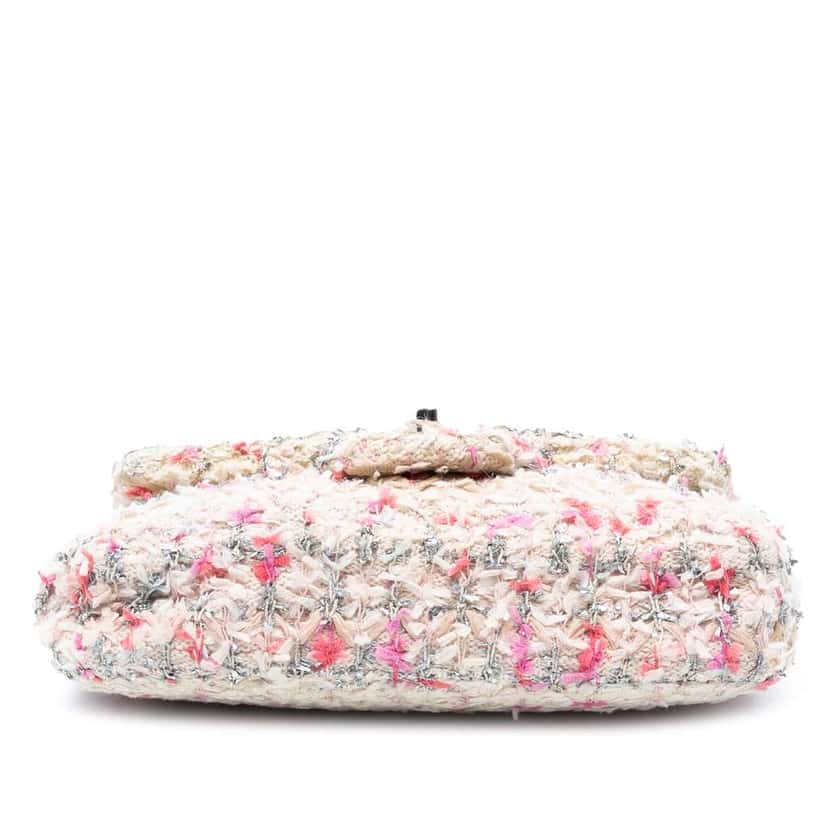 Chanel Mini Rectangular Classic Tweed Single Flap Pink Tweed Good condition - Inside View
