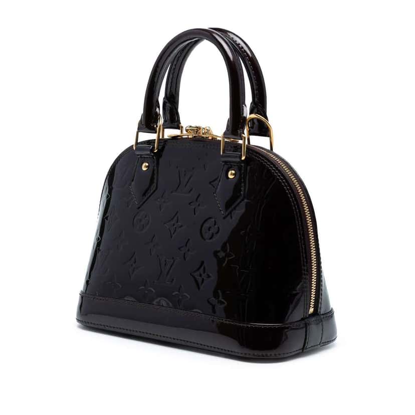 Louis Vuitton Monogram Vernis Alma BB Black Leather Good condition - Back View