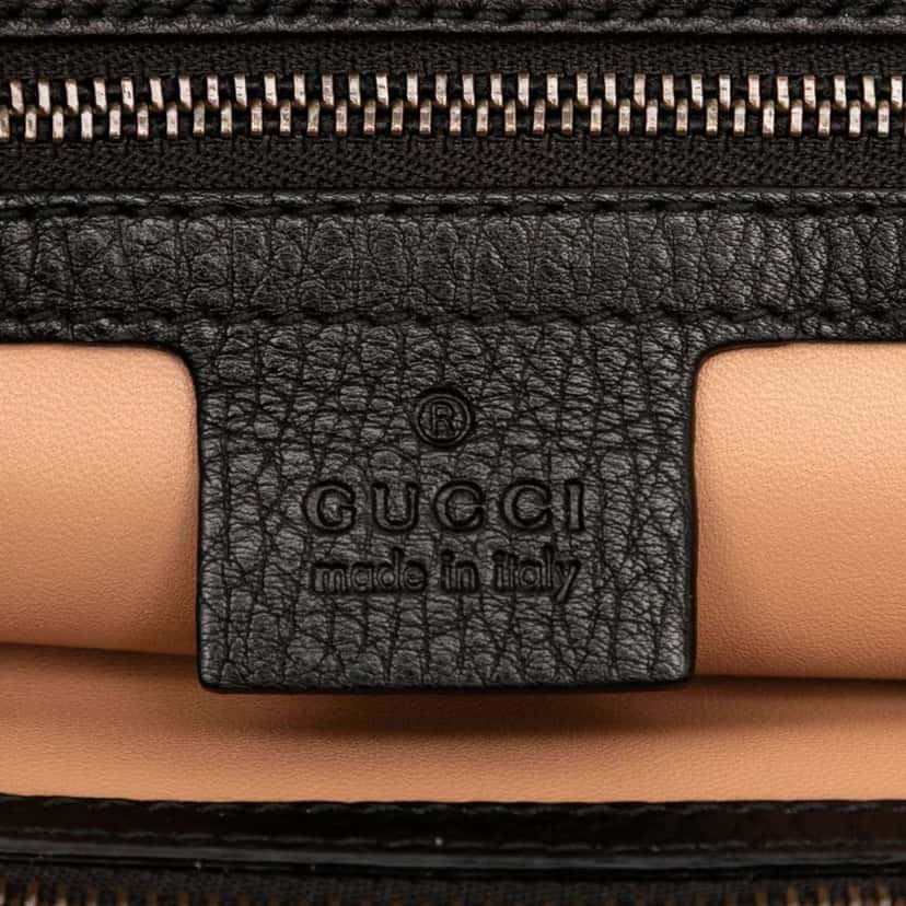 Gucci Bamboo Tassel Clutch Black Leather Good condition - Box View