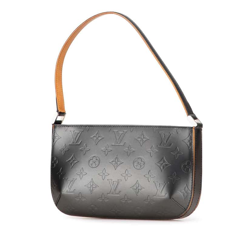 Louis Vuitton Monogram Mat Fowler Grey Leather Good condition - Back View