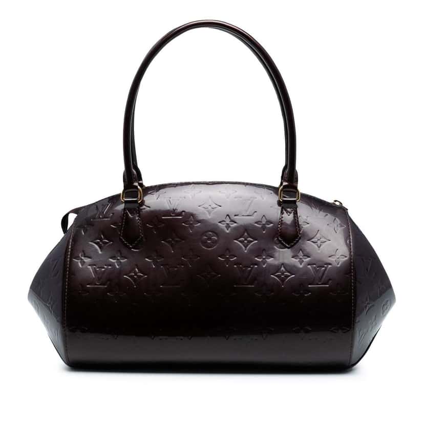 Louis Vuitton Monogram Vernis Sherwood GM Purple Leather Good condition - Front View