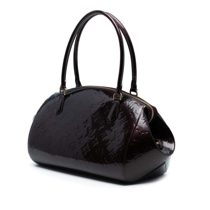 Louis Vuitton Monogram Vernis Sherwood GM Purple Leather Good condition - Back View