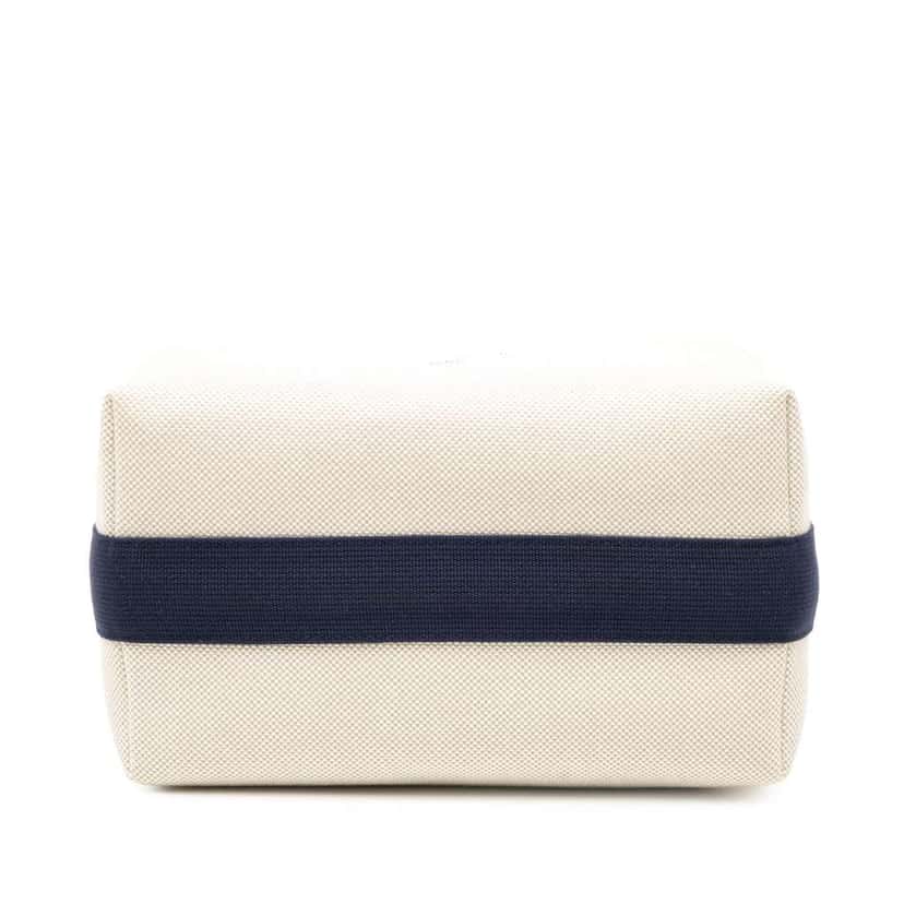 Hermès Large Canvas Bride A Brac Cabriole Case Brown Canvas Very good condition - Inside View