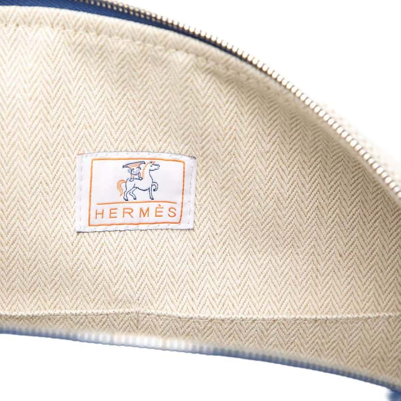 Hermès Large Canvas Bride A Brac Cabriole Case Brown Canvas Very good condition - Box View