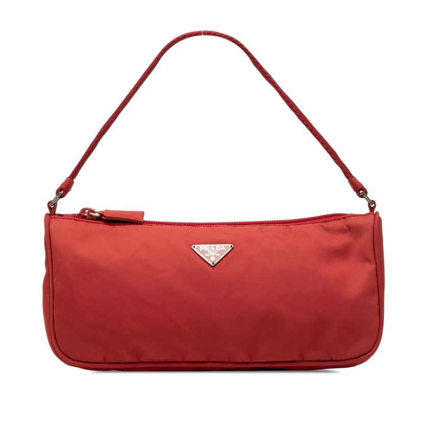 Prada Tessuto Pochette Red Good condition - Front View