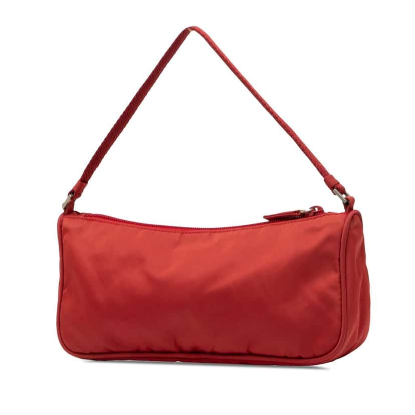 Prada Tessuto Pochette Red Good condition - Back View