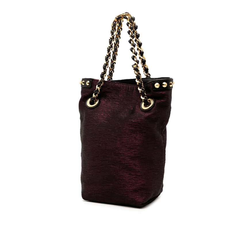Louis Vuitton Limited Edition Metallic Jacquard Double Jeu Neo Alma Tote Purple Jacquard Very good condition - Back View