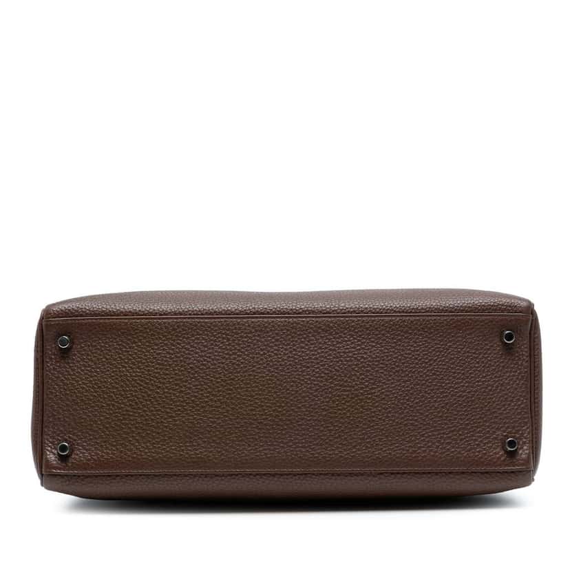 Hermès Togo Kelly II Retourne 35 Brown Leather Good condition - Inside View
