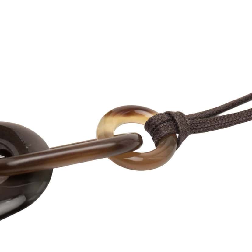 Hermès Buffalo Horn Mayance Pendant Necklace Black Good condition - Inside View