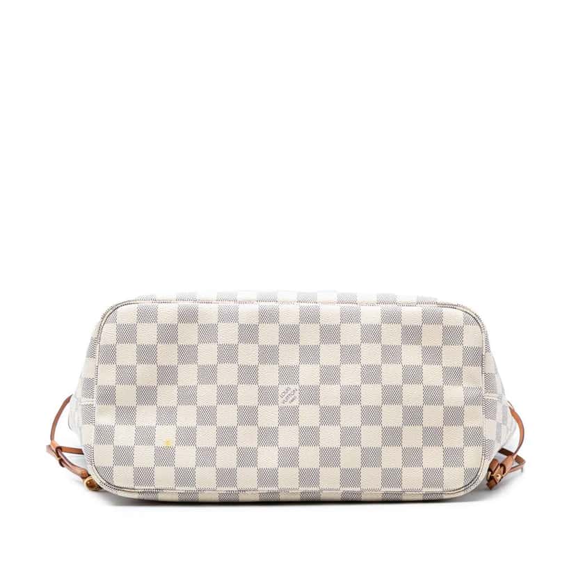 Louis Vuitton Damier Azur Neverfull MM White Good condition - Inside View
