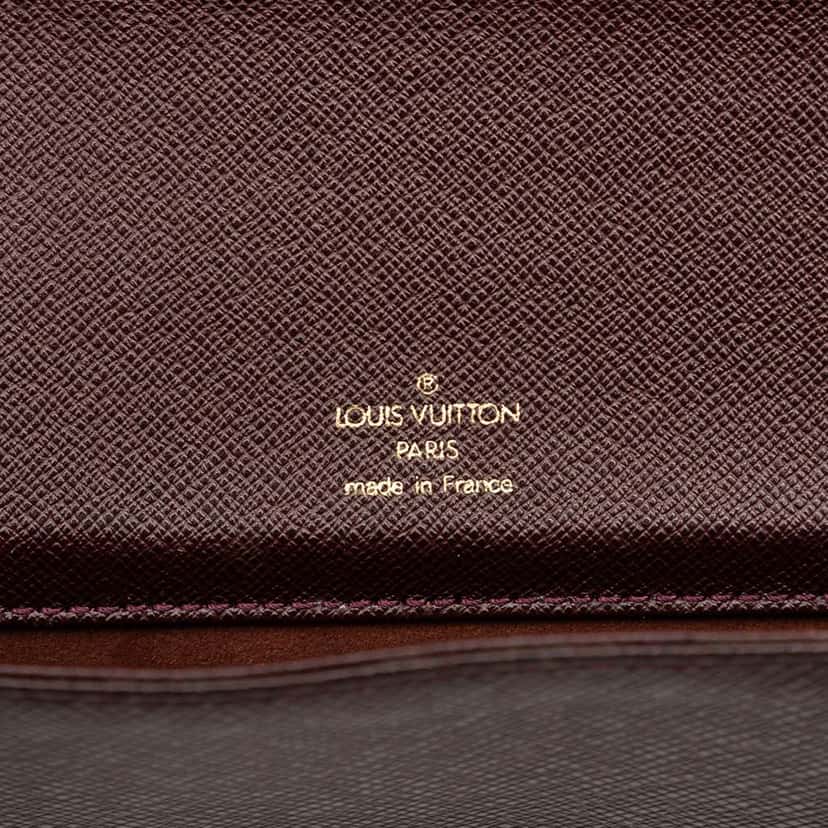 Louis Vuitton Taiga Serviette Kourad Briefcase Red Leather Good condition - Box View