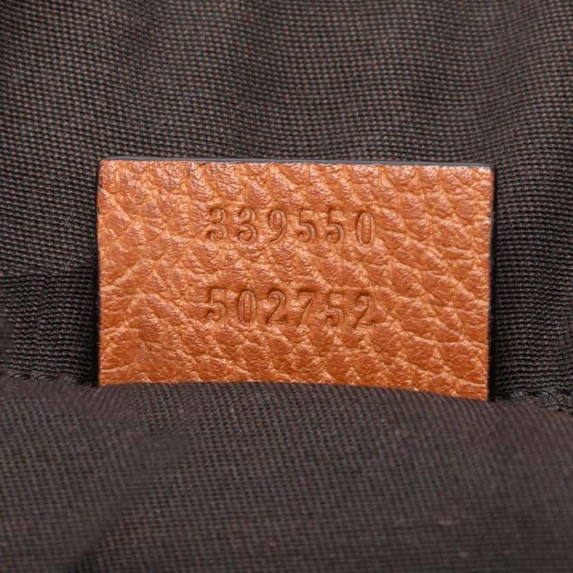 Gucci Leather GG Charm Satchel Brown Leather Good condition - Box View