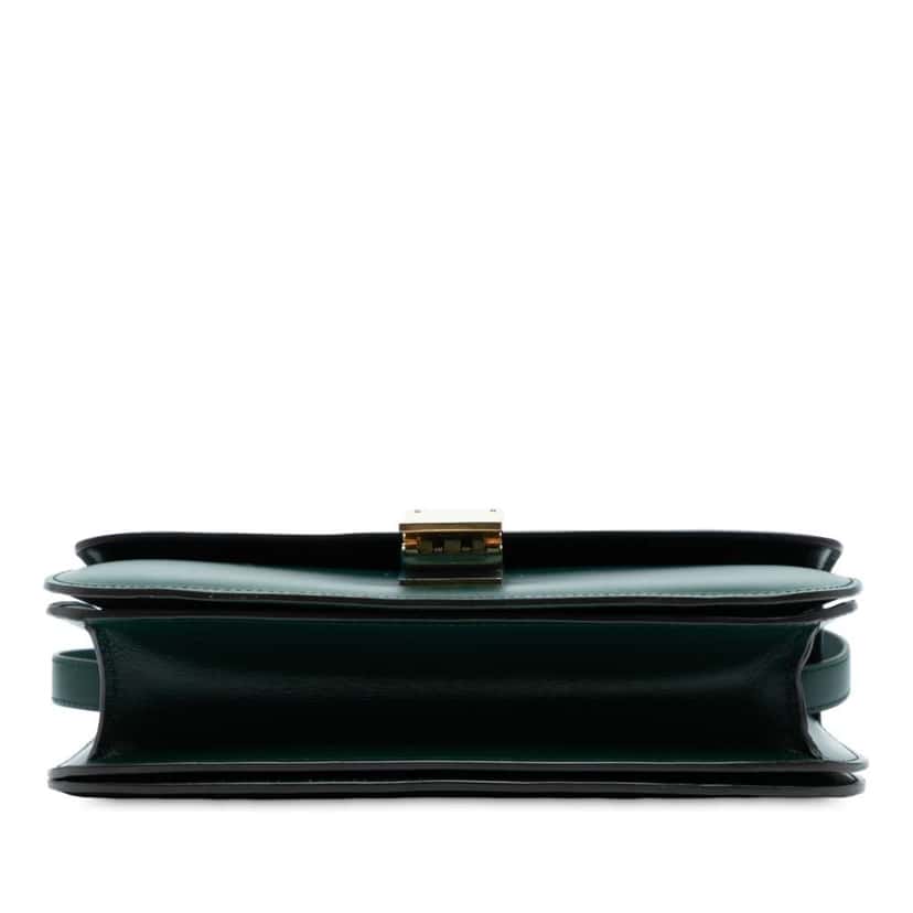 Celine Medium Calfskin Classic Box Green Leather Good condition - Inside View