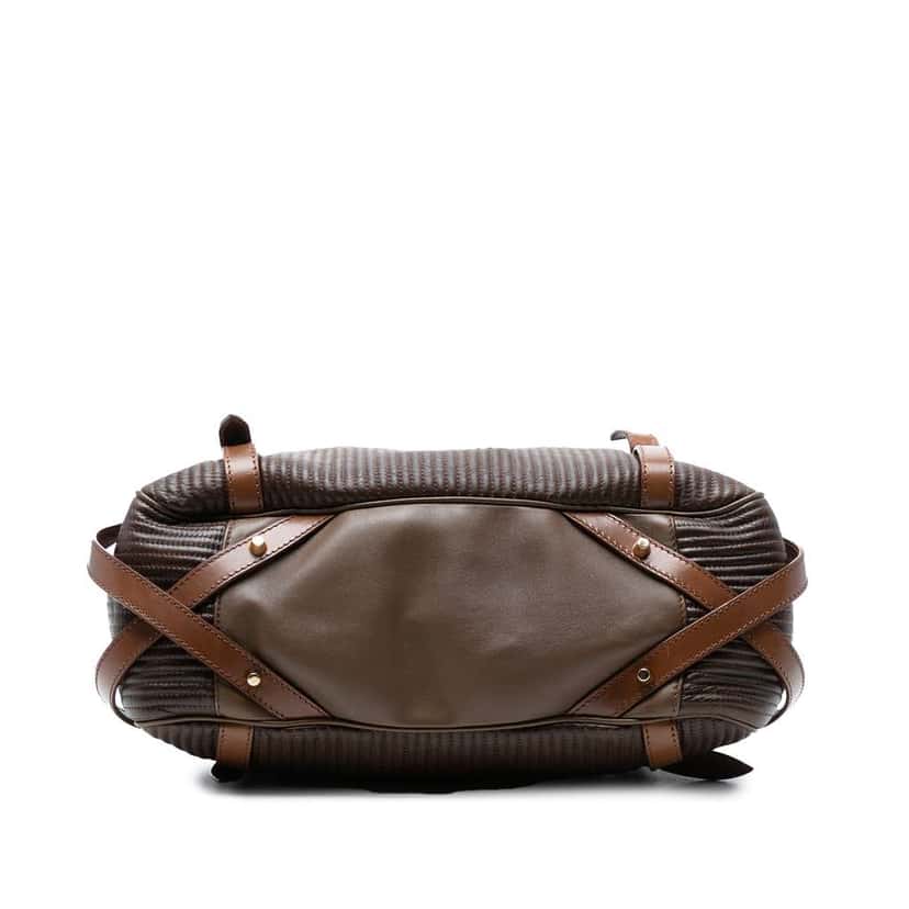 Burberry Stitched Leather Bridle Wilton Tote Brown Leather Good condition - Inside View
