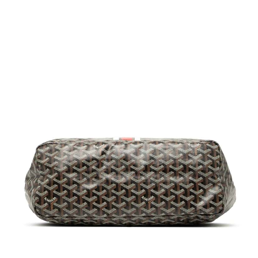 Goyard Limited Edition Goyardine Saint Louis Stripe PM Black Canvas Good condition - Inside View