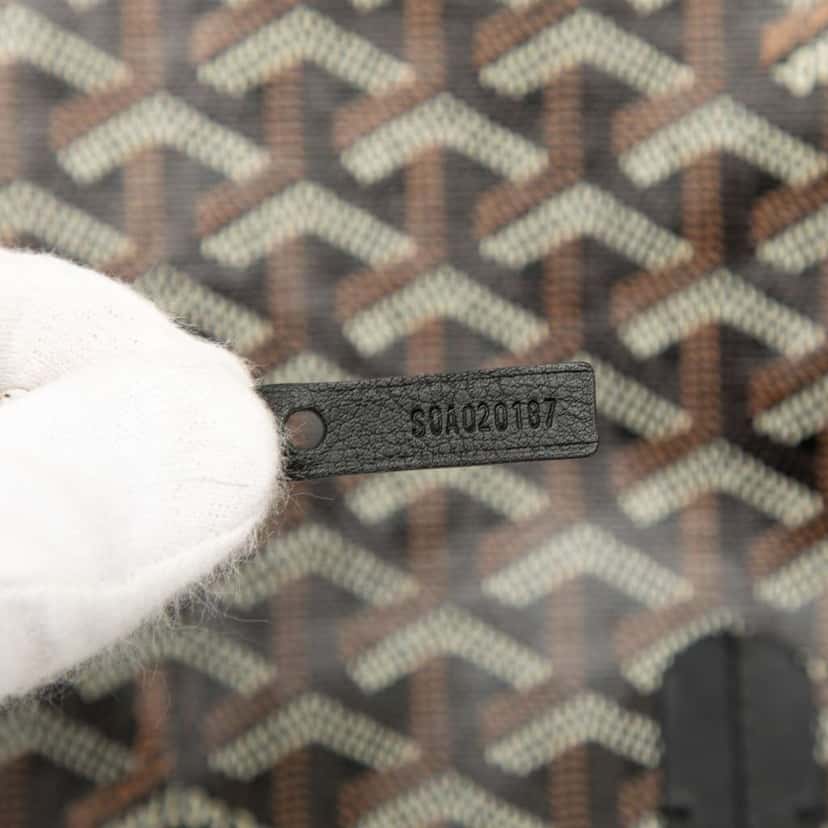 Goyard Limited Edition Goyardine Saint Louis Stripe PM Black Canvas Good condition - Box View
